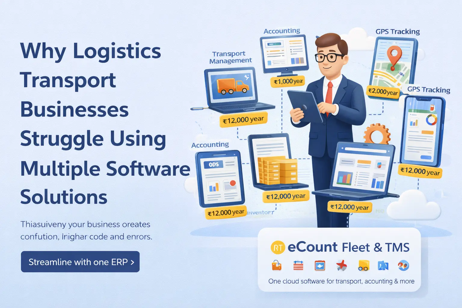 Why Logistics Transport Businesses Struggle Using Multiple Software Solutions