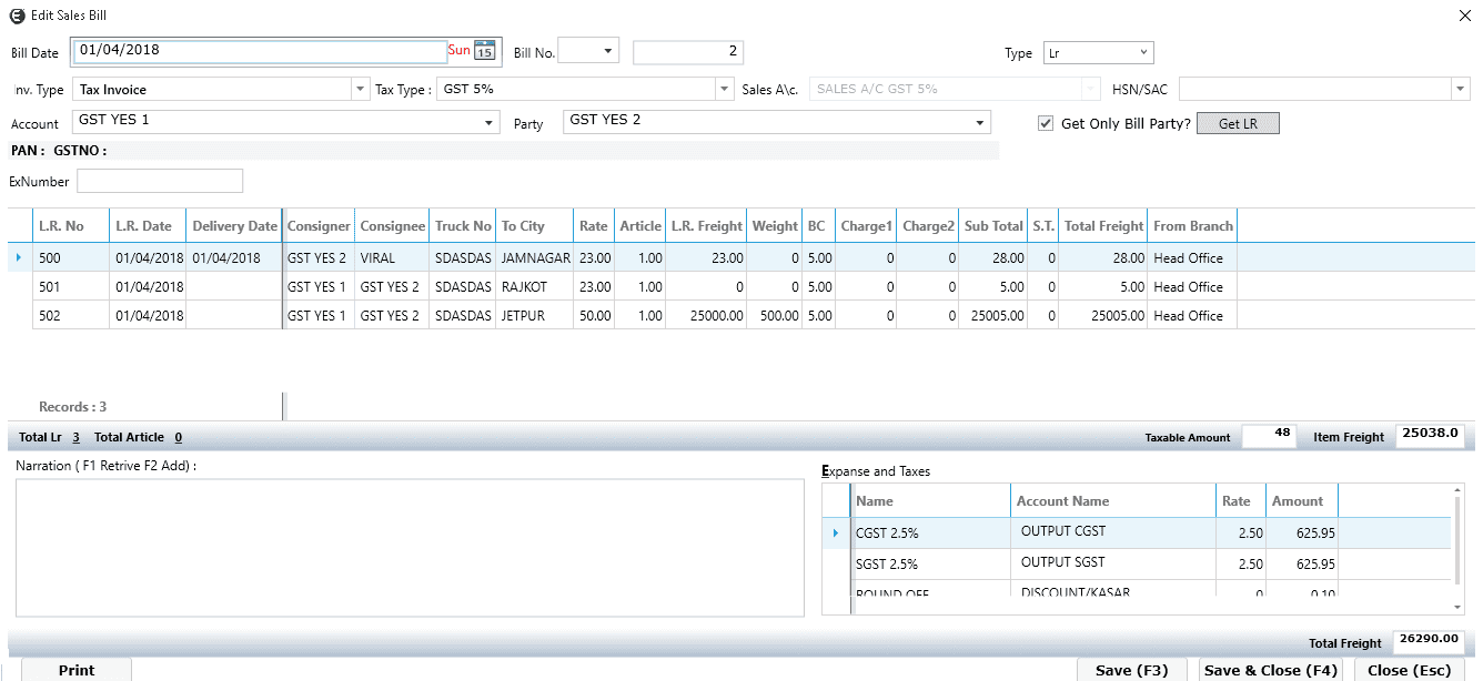 e transport software