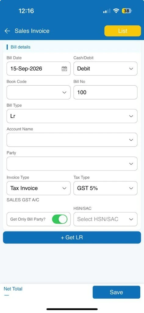 Sales Invoice