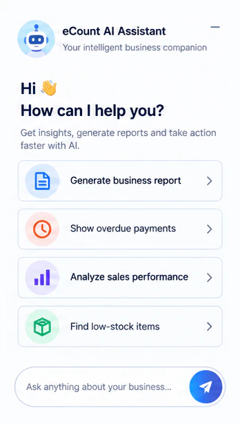 eCount AI Assistant