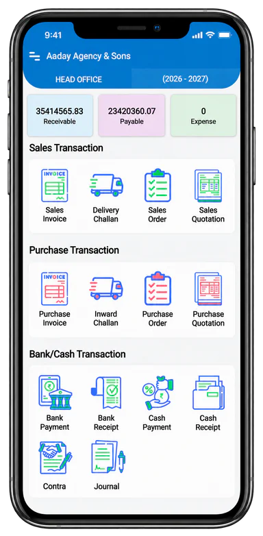 eCount Book mobile app