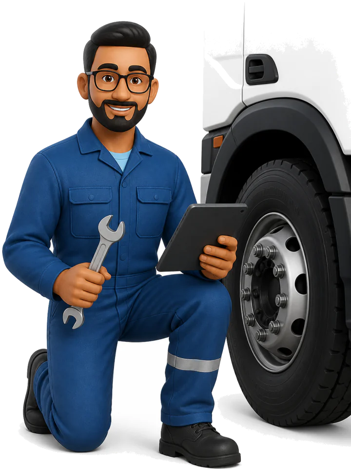 Animated character in blue outfit with white hair and text saying 9 meetings scheduled.